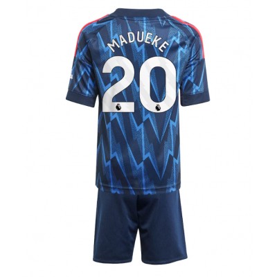 Arsenal Borta tröja 2025/26 Noni Madueke 20 Barn Kortärmad + Shorts
