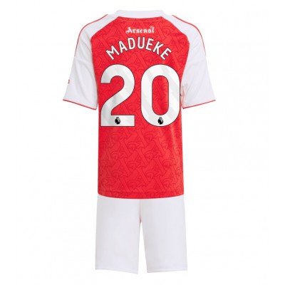 Arsenal Hemma Fotbollströjor 2025/26 Noni Madueke 20 Barn Kortärmad Tröja + Shorts