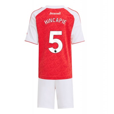 Arsenal Hemmatröja 2025/26 Barn Fotbollströjor med tryck Piero Hincapié 5