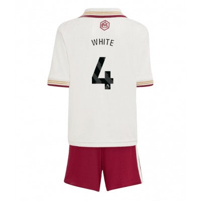Arsenal Barn tröja 2025/26 Tredjeställ Ben White 4 Kortärmad Tröja + Shorts