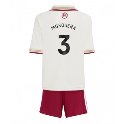 Arsenal Barn tröja 2025/26 Tredjeställ Cristhian Mosquera 3 Kortärmad Tröja + Shorts