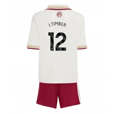 Arsenal Barn tröja 2025/26 Tredjeställ Jurrien Timber 12 Kortärmad Tröja + Shorts
