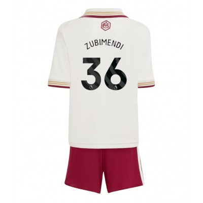 Arsenal Barn tröja 2025/26 Tredjeställ Martín Zubimendi 36 Kortärmad Tröja + Shorts