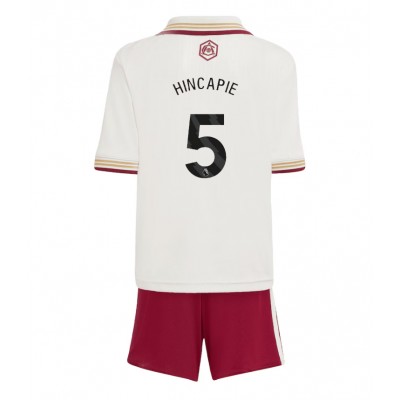 Arsenal Barn tröja 2025/26 Tredjeställ Piero Hincapié 5 Kortärmad Tröja + Shorts