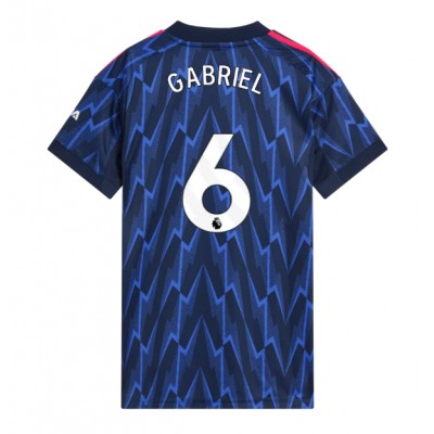 Arsenal Dam Fotbollströja Borta 2025/26 Gabriel Magalhães 6 Kortärmad
