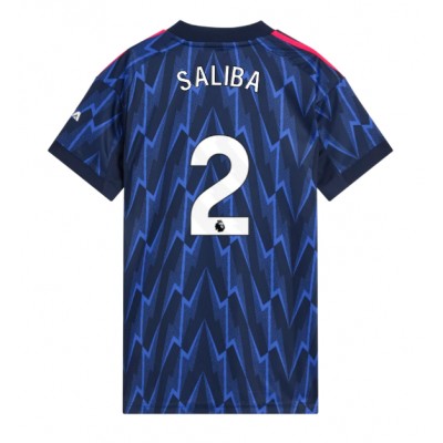 Arsenal Dam Fotbollströja Borta 2025/26 Kortärmad William Saliba 2
