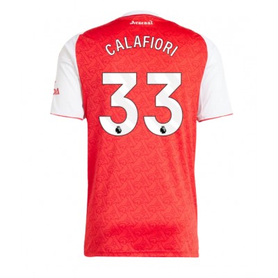 Fotbollströja Herr Arsenal Hemmatröja 2025/26 Kortärmad Riccardo Calafiori 33