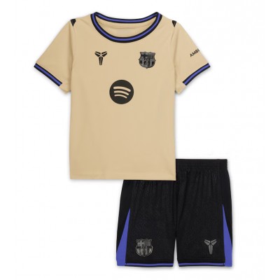 Barcelona Borta tröja 2025/26 Barn Kortärmad Tröja + Shorts