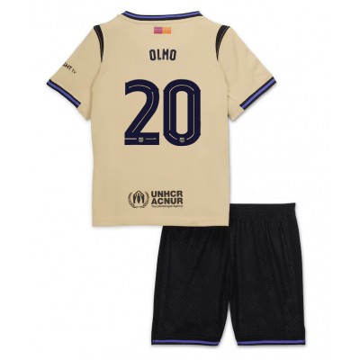 Fotbollskläder Set Barn FC Barcelona Bortaställ 2025/26 Dani Olmo 20