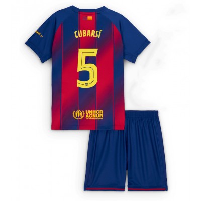 Fotbollskläder Set Barn FC Barcelona Hemmaställ 2025/26 Pau Cubarsí 5