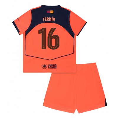 Fotbollskläder Set Barn FC Barcelona Tredjeställ 2025/26 Fermín López 16