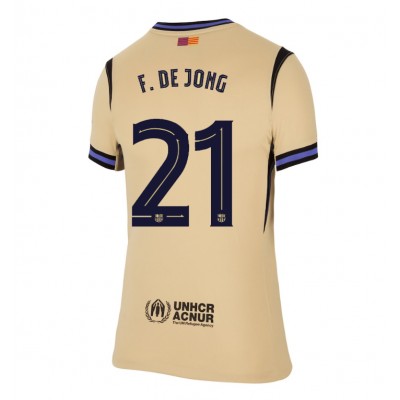 FC Barcelona Dam tröja 2025/26 Borta Kortärmad Frenkie de Jong 21