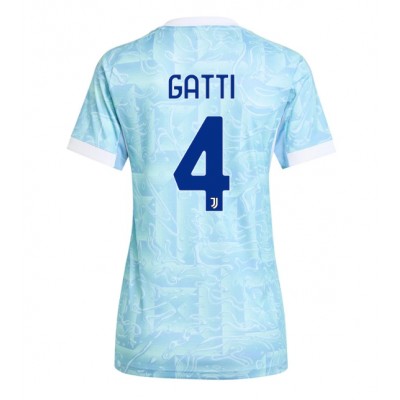 Juventus Dam Bortatröja 2025/26 Fotbollströjor med tryck Federico Gatti 4