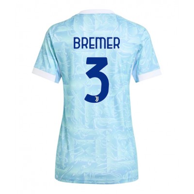 Dam Fotbollströja Juventus Bortatröja 2025/26 Gleison Bremer 3 Kortärmad
