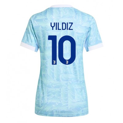 Dam Fotbollströja Juventus Bortatröja 2025/26 Kenan Yildiz 10 Kortärmad