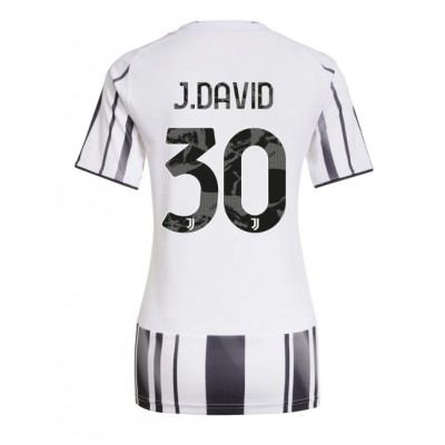 Dam Fotbollströja Juventus Hemmatröja 2025/26 Jonathan David 30 Kortärmad