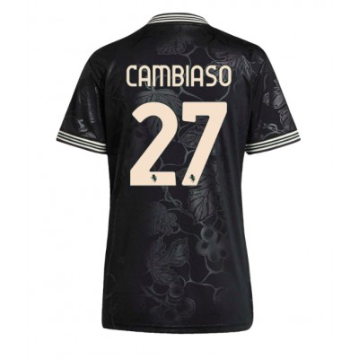 Dam Fotbollströja Juventus Tredjetröja 2025/26 Andrea Cambiaso 27 Kortärmad