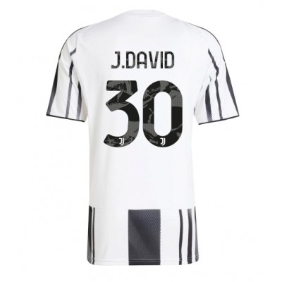 Juventus Fotbollströja 2025/26 Hemmatröja Jonathan David 30 Herr Kortärmad