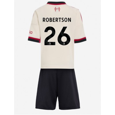 Fotbollskläder Set Barn Liverpool Bortaställ 2025/26 Andrew Robertson 26