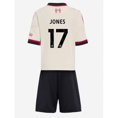 Billiga Fotbollströjor Barn Liverpool Bortaställ 2025/26 Kit Curtis Jones 17