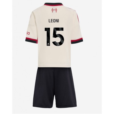 Billiga Fotbollströjor Barn Liverpool Bortaställ 2025/26 Set Giovanni Leoni 15