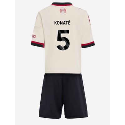 Fotbollströjor Barn Billiga Liverpool Bortaställ 2025/26 Ibrahima Konaté 5