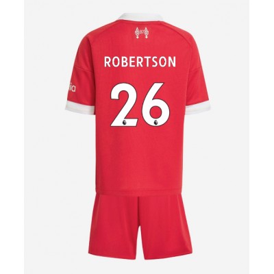 Fotbollskläder Set Barn Liverpool Hemmaställ 2025/26 Andrew Robertson 26