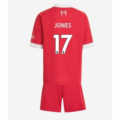 Liverpool Barn Hemmaställ 2025/26 Curtis Jones 17 Kortärmad Tröja + Shorts