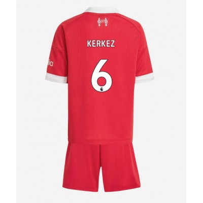 Liverpool Barn Fotbollströja 2025/26 Hemmaställ Milos Kerkez 6 Kortärmad Tröja + Shorts