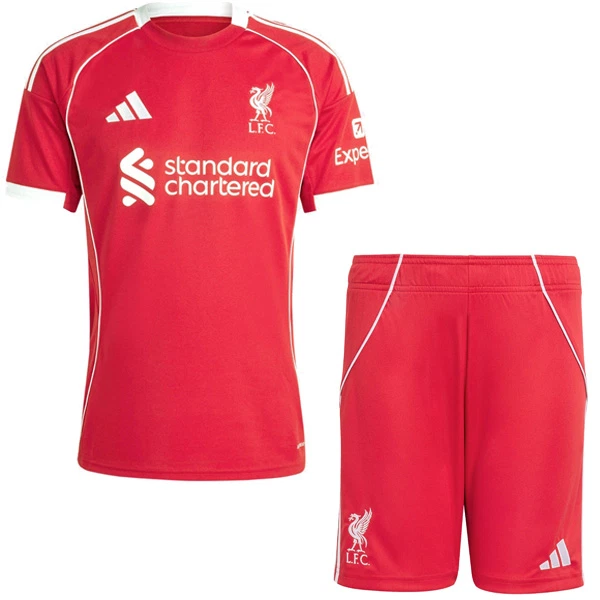 Liverpool Matchtröjor Barn Hemmaställ 2025/26 Kortärmad Tröja + Shorts