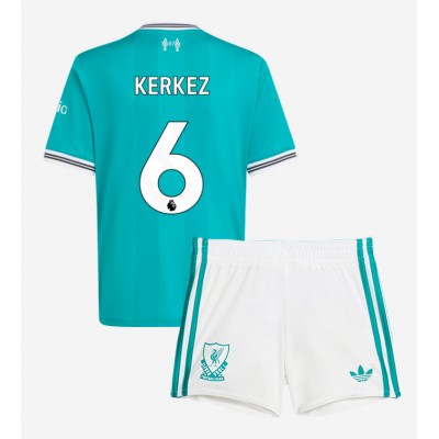 Liverpool Barn Fotbollströja 2025/26 Tredjeställ Milos Kerkez 6 Kortärmad Tröja + Shorts