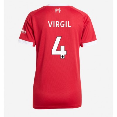 Fotbollströjor Billigt Liverpool Hemmatröja 2025/26 Virgil van Dijk 4 Dam Kortärmad