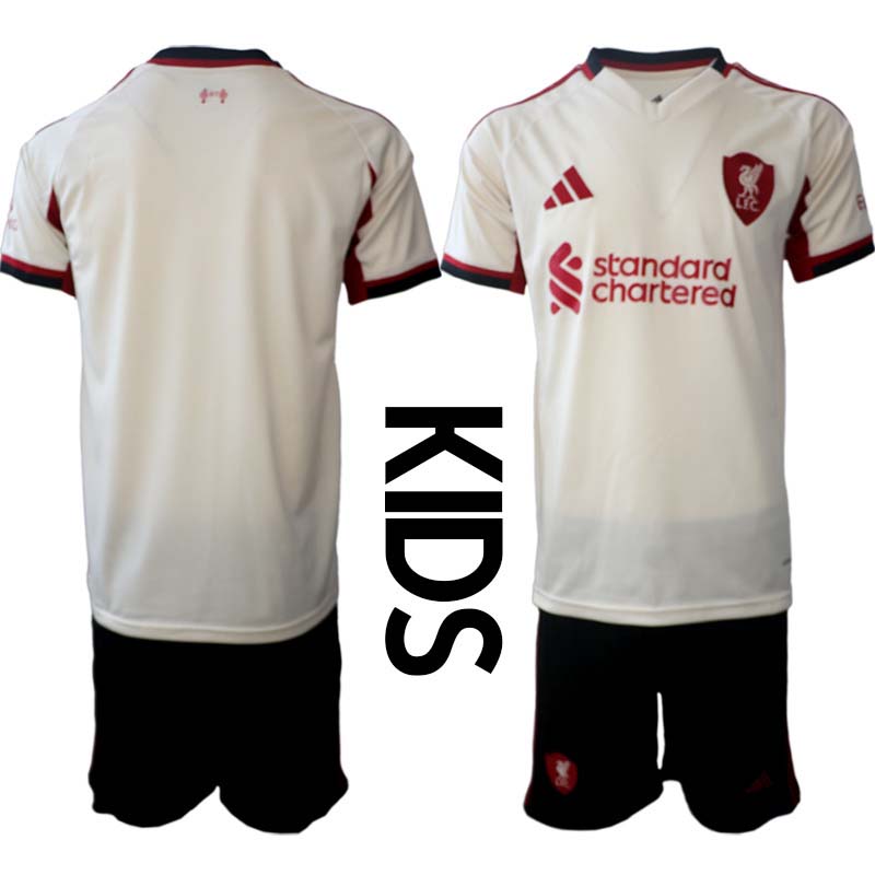 Billiga Fotbollströjor Barn Liverpool FC Bortaställ 2025/26 Fotbollskläder set