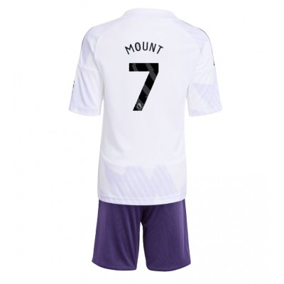 Fotbollssats Barn Manchester United Bortaställ 2025/26 Mason Mount 7