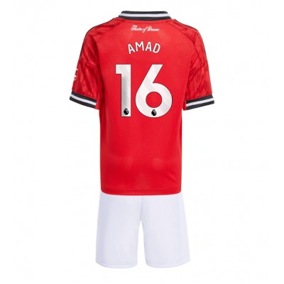 Matchställ Fotboll Barn Manchester United Hemma 2025/26 Amad Diallo 16