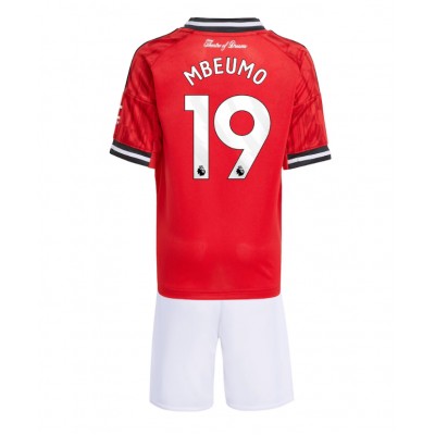 Fotbollsset Barn Manchester United Hemma 2025/26 Bryan Mbeumo 19