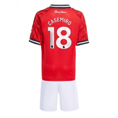 Fotbollströjor Barn Manchester United Hemma 2025/26 med tryck Casemiro 18