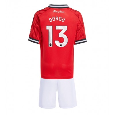 Fotbollströjor Barn Manchester United Hemma 2025/26 med tryck Patrick Dorgu 13