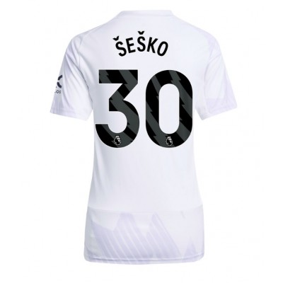 Manchester United Fotbollströja 2025/26 Borta Benjamin Šeško 30 Dam Kortärmad