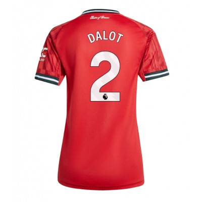 Fotbollskläder Dam Manchester United Hemmatröja 2025/26 Diogo Dalot 2