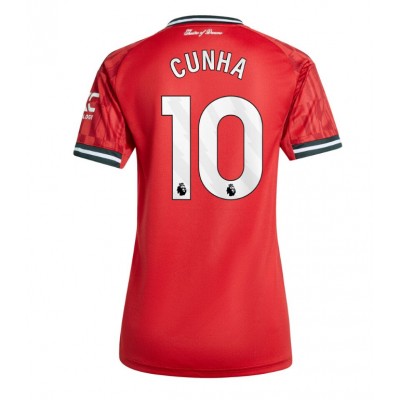 Fotbollskläder Dam Manchester United Hemmatröja 2025/26 Matheus Cunha 10