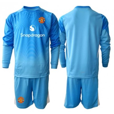 Manchester United Målvakt Hemma 2025/26 Barn Långärmad (+ Shorts)