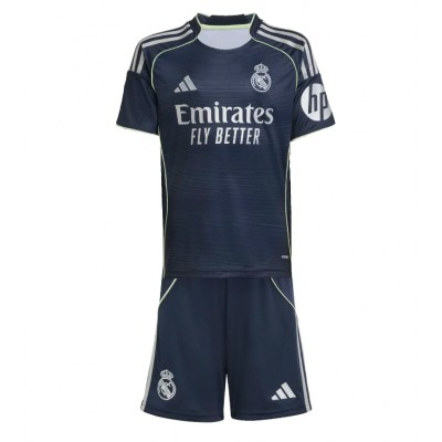 Real Madrid Matchtröjor 2025/26 Bortaställ Barn Kortärmad Tröja + Shorts