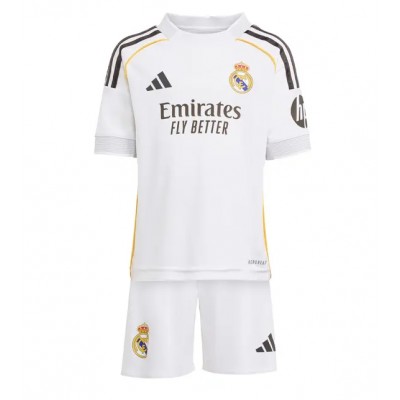 Real Madrid Matchtröjor 2025/26 Hemmaställ Barn Kortärmad Tröja + Shorts