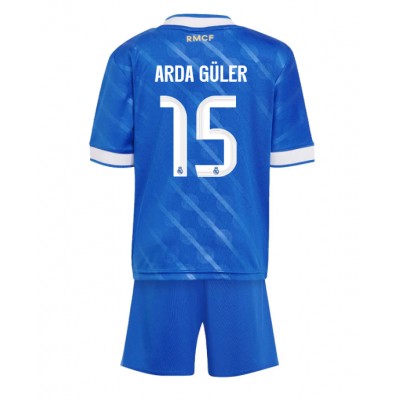 Barn Fotbollssats Real Madrid Tredjeställ 2025/26 Arda Güler 15