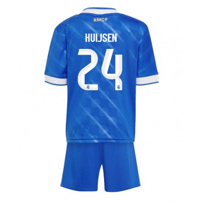 Fotbollströjor Billigt Barn Real Madrid Tredjeställ 2025/26 Dean Huijsen 24 Kortärmad