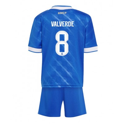 Real Madrid Tredjeställ 2025/26 Barn Fotbollssats Federico Valverde 8