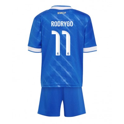 Matchställ Fotboll Barn Real Madrid Tredjeställ 2025/26 Rodrygo Goes 11