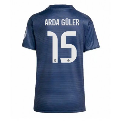 Real Madrid Fotbollskläder 2025-26 Bortatröja Dam Arda Güler 15