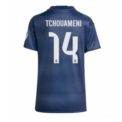 Real Madrid Fotbollskläder 2025-26 Bortatröja Dam Aurelien Tchouameni 14